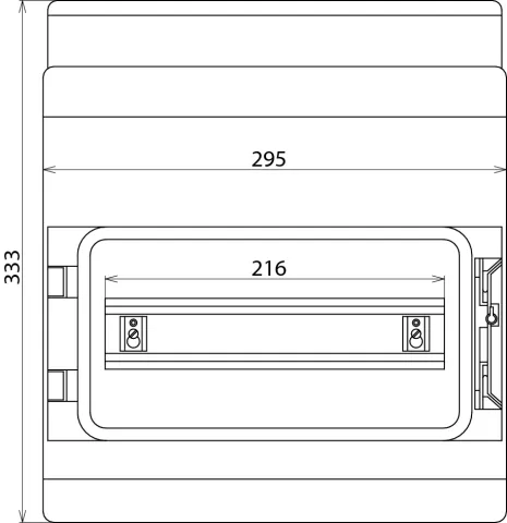 Dehn Isolierstoffgehäuse Aufputz IP54 f.Reiheneinbaugeräte 12 Teilungseinheit. 902471