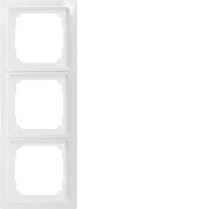 Eltako 3-fach-Universalrahmen E-Design55 innen 55x55mm reinweiß glänzend 30055828