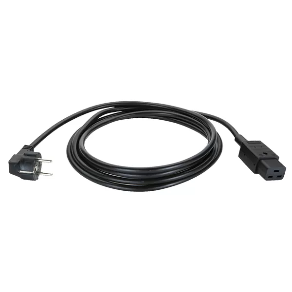Bachmann Zuleitung H05VV-F 3G1,5mm² sw, 2,0m, Typ 30/C19 352.174