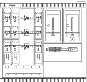 Hager Wa+MeSchrank,universN,