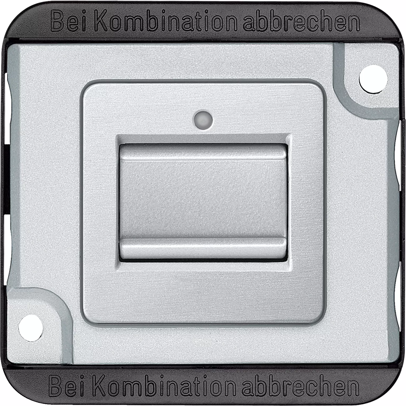 Merten Aus/Wechselschalter-Einsatz, 1-polig, 10 AX, AC 250 V, mattsilber, PANZER MEG3116-7060