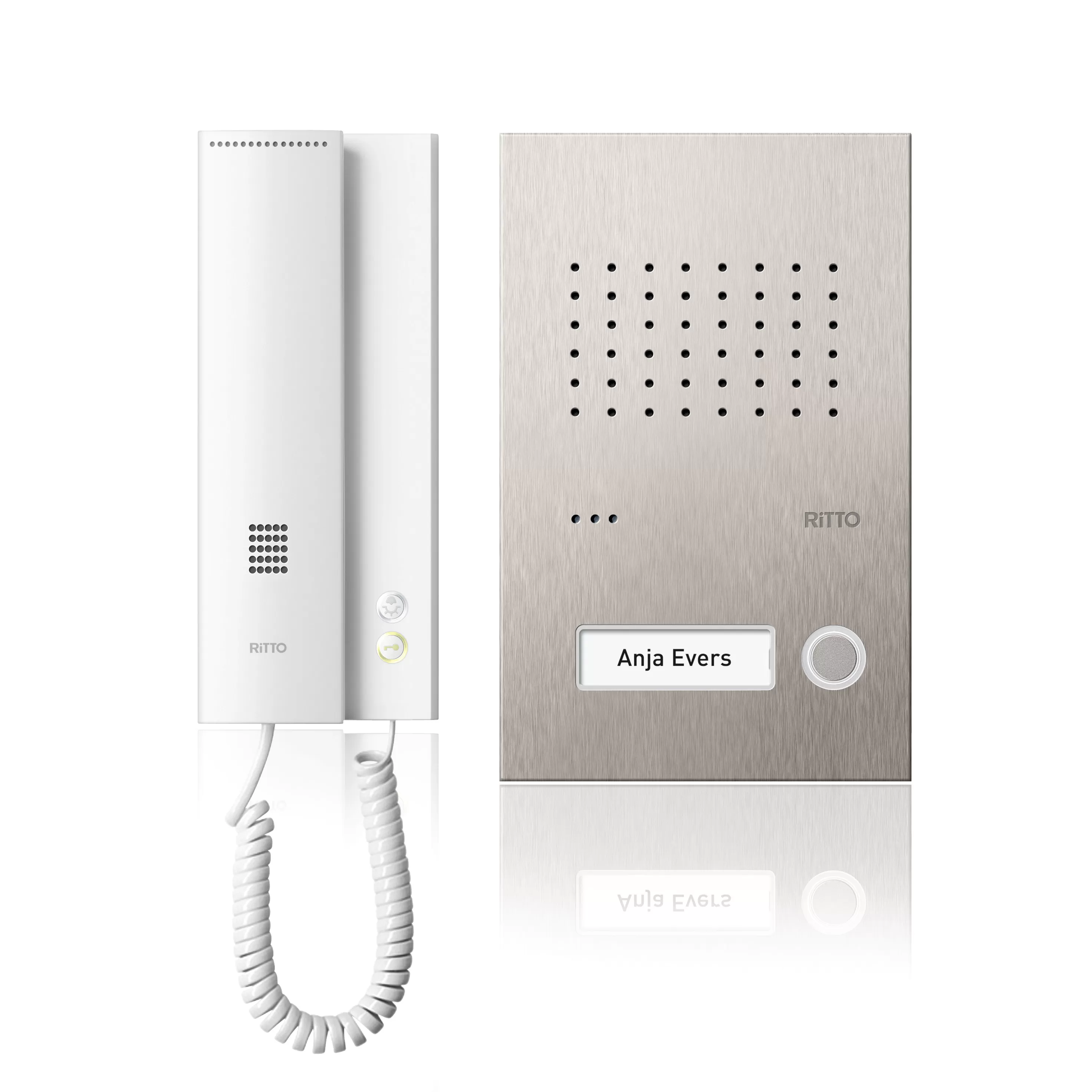 Ritto Acero pur Audio-Set 1 WE, edelstahl/weiß RGE1818125