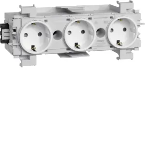 Hager Steckdose 3-fach Wago Frontrast. vw GS30019016