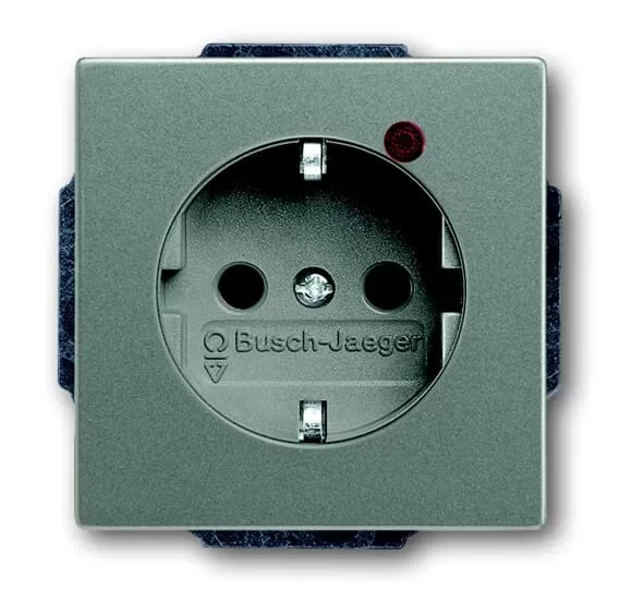Busch-Jaeger 2310EUGL/VA-803-11 | Busch-Protector® SCHUKO® Steckdosen-Einsatz mit Überspannungsschutz