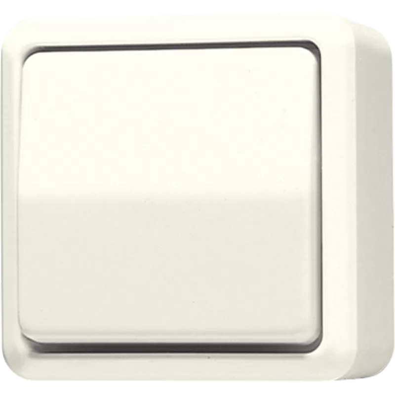 Jung Wippschalter, Aus 2-pol., 10 AX 250 V ~, AP 600, weiß 602A
