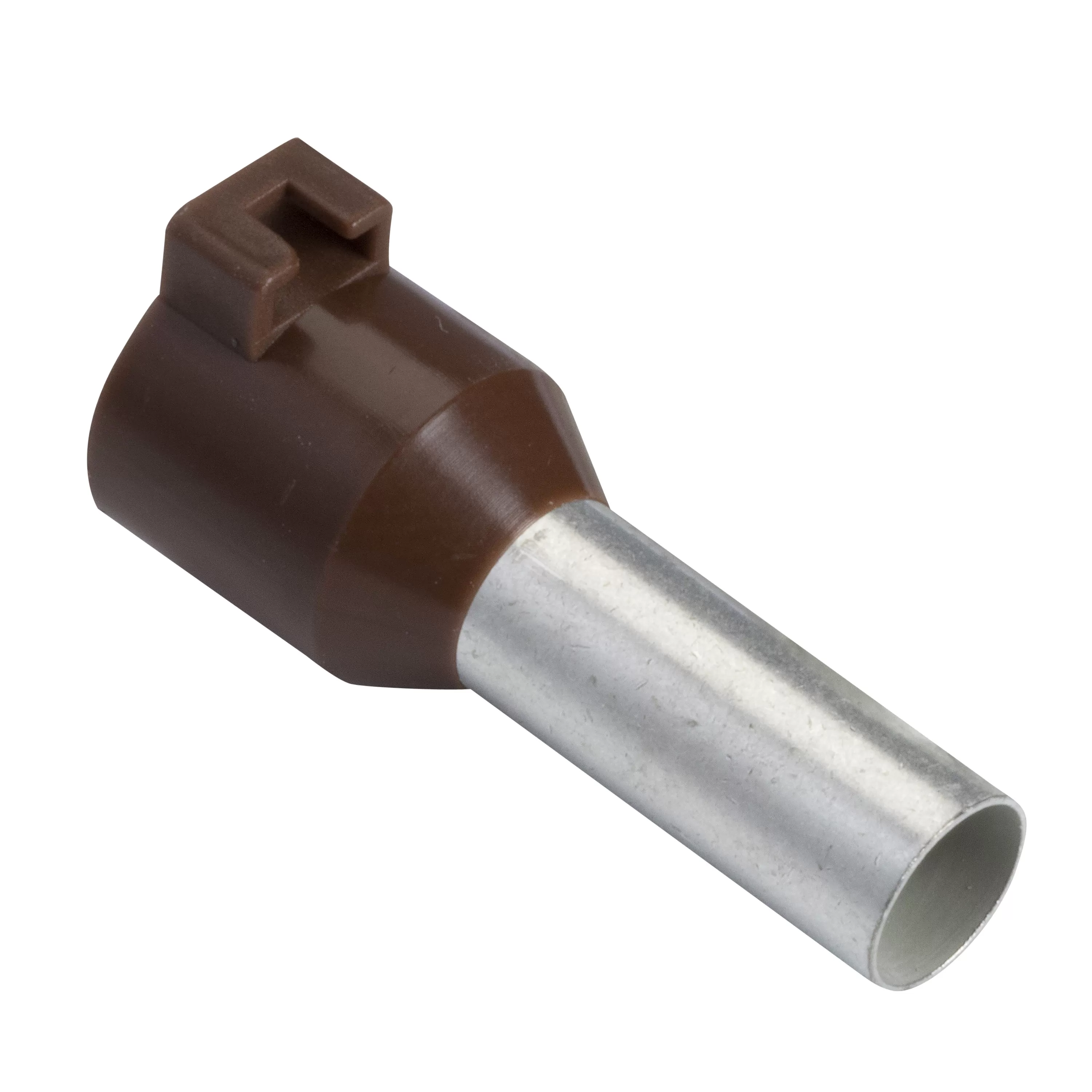 Schneider Electric Aderendhülsen m. Clip f. Bezeichnungsfahne, Ausführung normal, 10mm2, braun DZ5CA102
