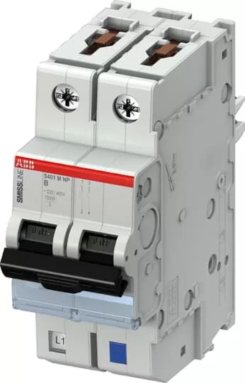 ABB S401M-B25NP Leitungsschutzschalter B,25A,NP,10kA,2P,steckbar, 2CCS571103R8255