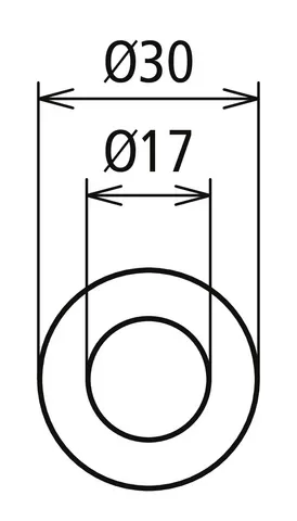 Dehn Scheibe A17  NIRO A4-70 419904
