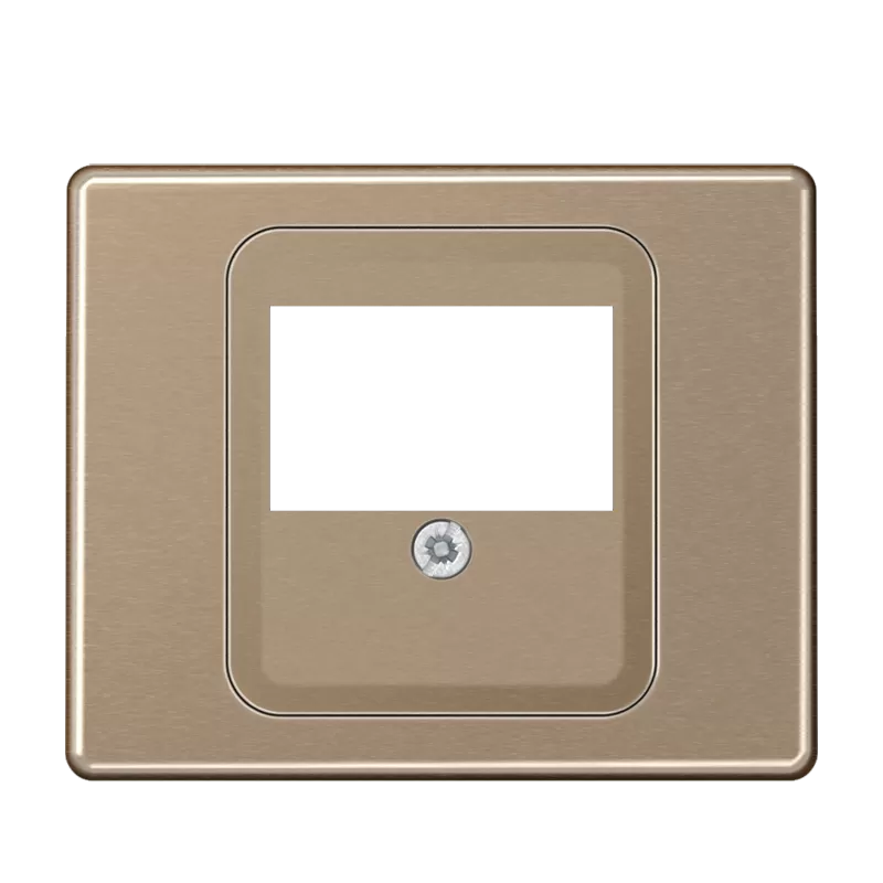Jung Abdeckung für TAE-Anschlussdosen, Aluminium lackiert, Serie SL, gold-bronze SL569TGB