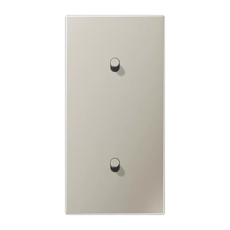 Jung Abdeckung mit Kipphebel, Zylinder, 2fach, 2 x 1 Kipphebel, senkrecht, Serie LS 1912, Edelstahl ES12-20R1