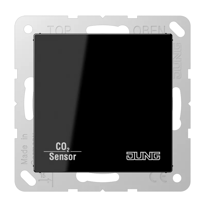 Jung KNX CO2-Sensor, Thermoplast, Serie A, schwarz CO2A2178BFSW