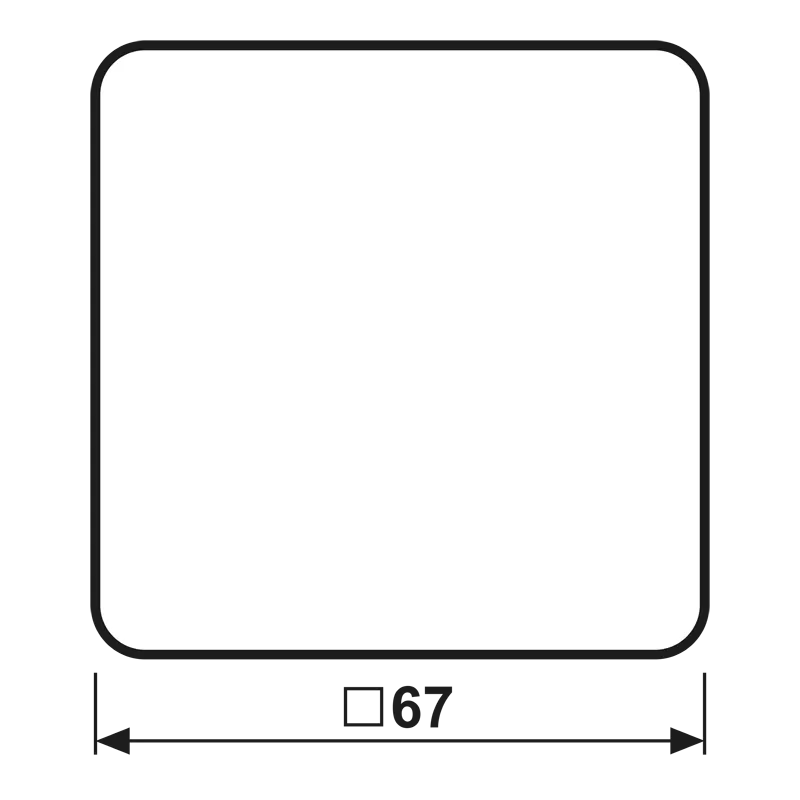 Jung Steuertaste Standard, Duroplast, Serie CD, braun CD1700BR