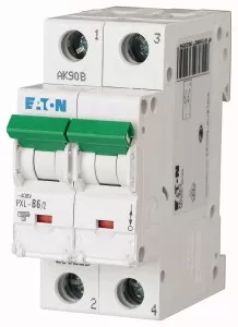 Eaton Leitungsschutzschalter, 6 A, 2p, Charakteristik: C 236278