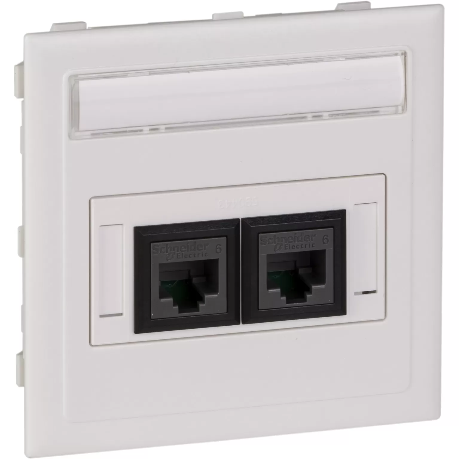 Schneider Electric Anschlußsatz flach 2XActassi 250 cat6 UTP weiß RAL9010 Typ:CYB-DP 5974206