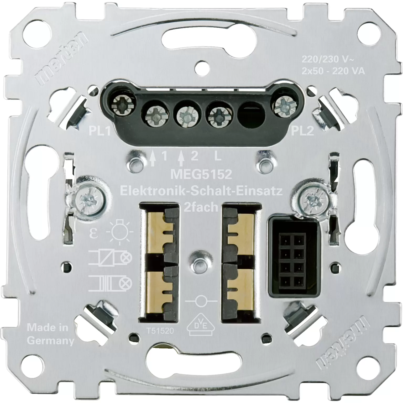 Merten Elektronik-Schalt-Einsatz, 2fach MEG5152-0000