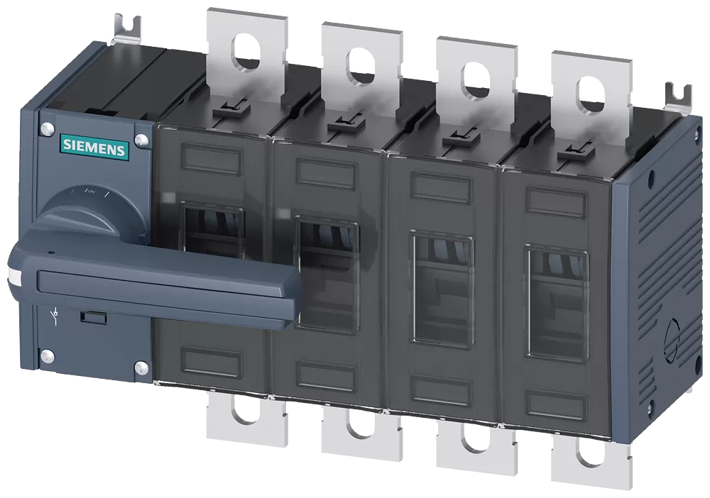 Siemens Lasttrennschalter 500A, Baugr. 3, 4-polig Frontantrieb links Komplettgerät 3KD44420PE100