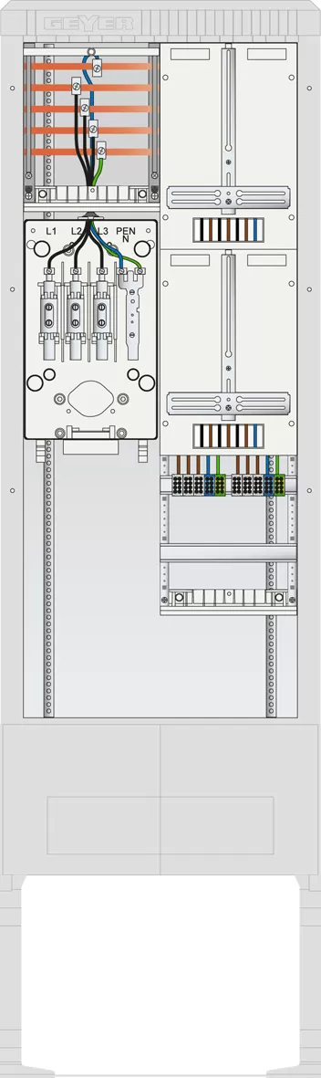 ABN Zähleranschlusssäule 2 ZP, 5pol SZ205ZZ2502
