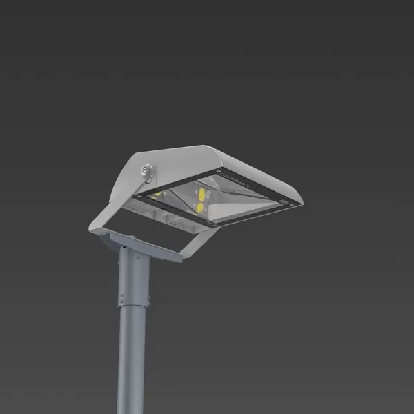RZB Lightstream LED Midi, 114 W, 12400 lm, 840, silber, on/off Strahler, L 382 B 330 H 214 721720.114.1