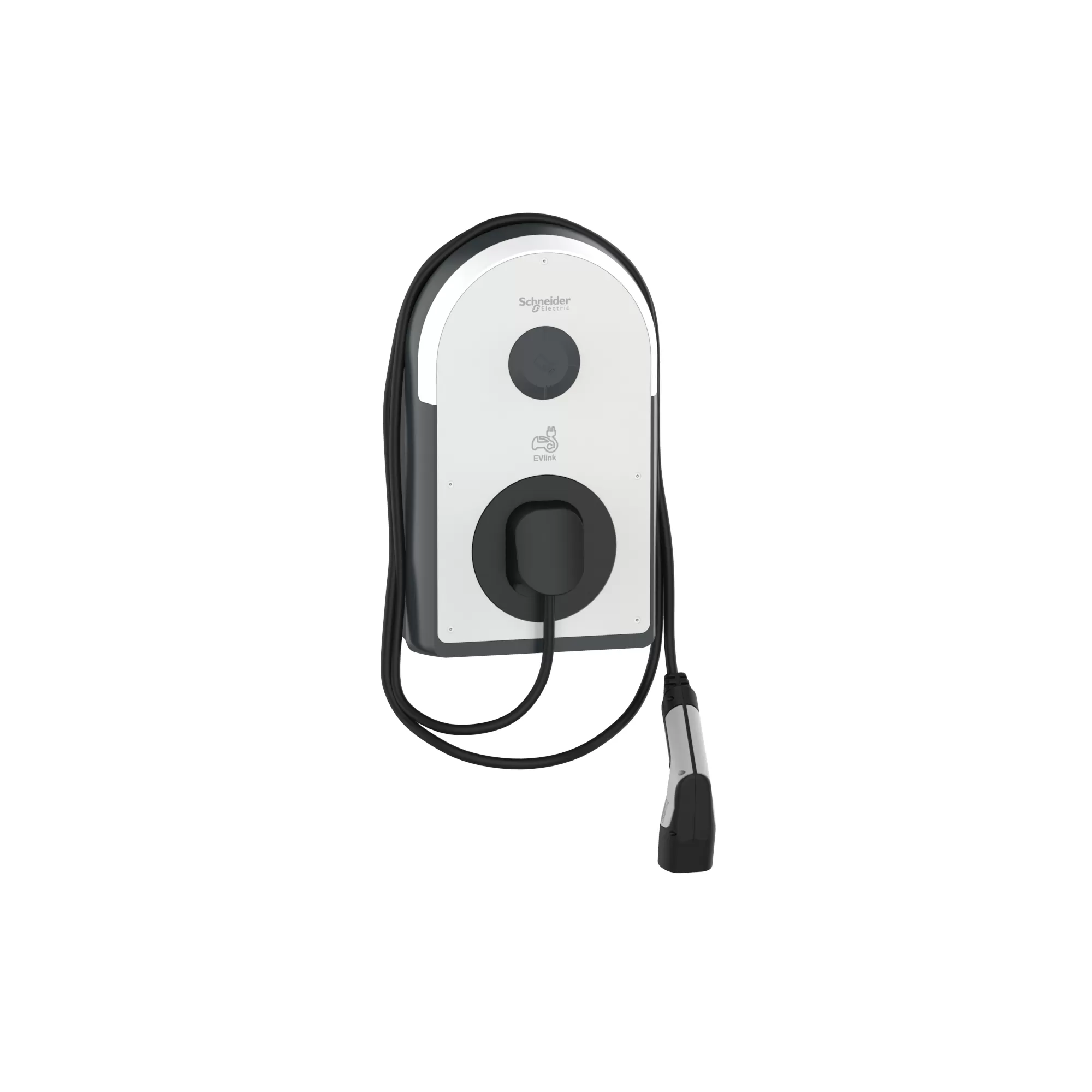Schneider Electric Pro AC Wallbox, 22kW,T2 Kabel, FI Typ B-EV, IP55, IK10, NFC/RFID Reader EVB3S22NCB