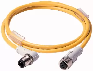 Eaton Verbindungsleitung, 4p, DC, Kupplung M12 gerade, Stecker gewinkelt, L=3m 136315