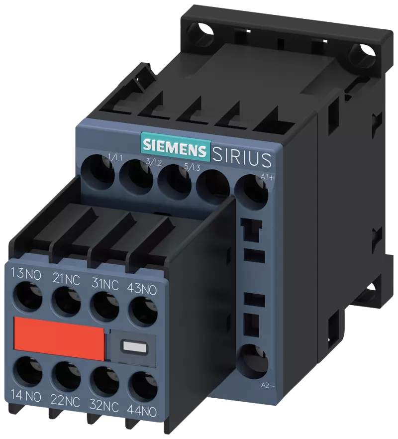 Siemens Schütz, AC-3e, 7 A/3 kW/400V, 3-polig, DC 24V, 2S+2Ö ...