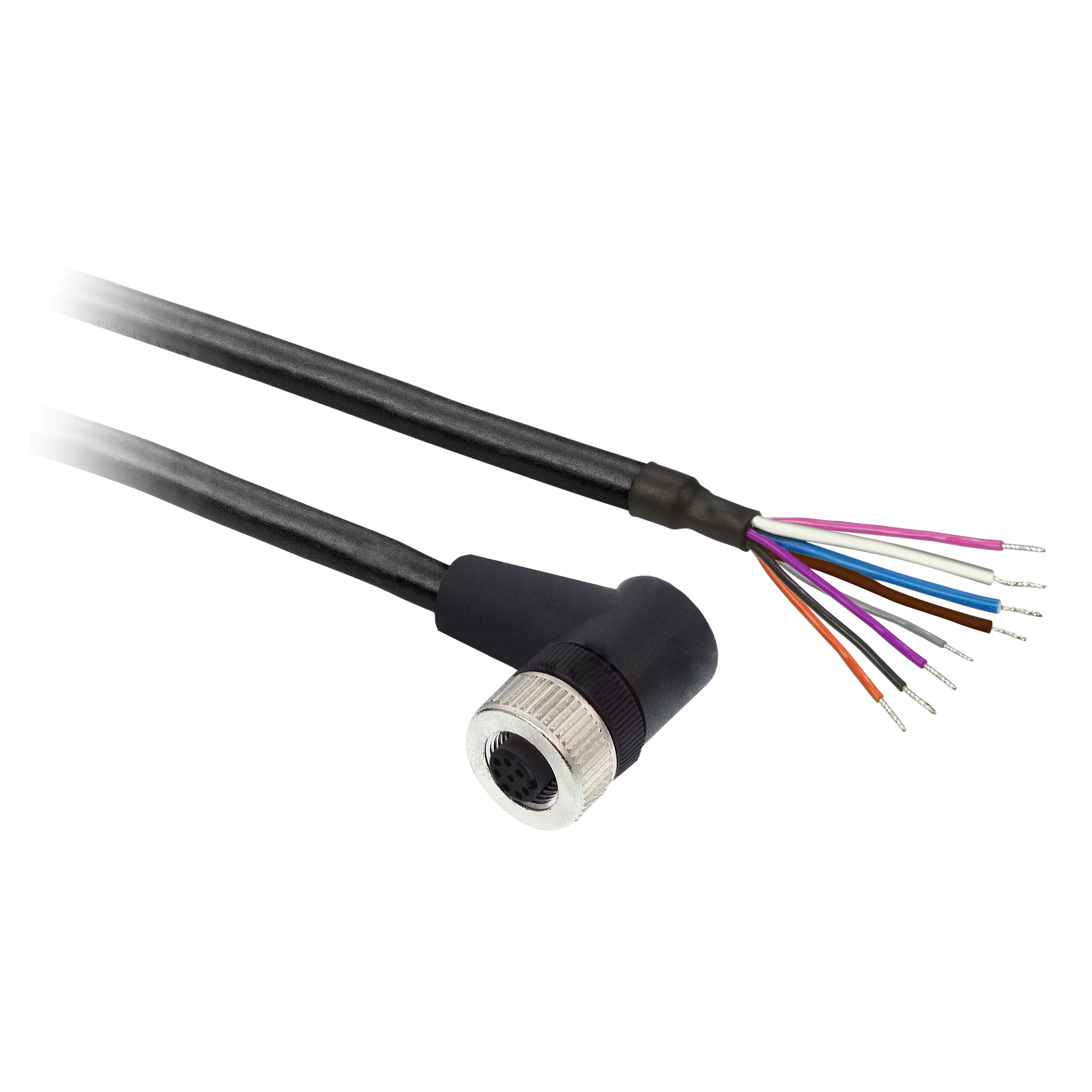 Yageo Verbindungskabel, PUR, Buchse M12 8P abgewinkelt 10m XZCP53P12L10