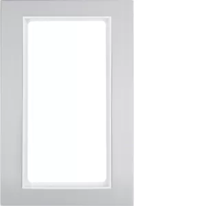 Berker Rahmen m großem Ausschnitt B.3 Alu/pw 13093904