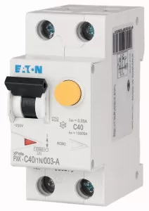 Eaton FI/LS Kombination, 40 A, 30 mA, LS-Charakteristik: C, 1p+N, FI-Charakteristik: A 236968