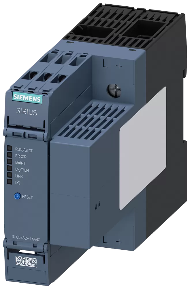 Siemens DC-Lastüberwachungsrelais für PROFINET, max. 1x63A, max. 800V, DC 24V, 45mm 3UG54621AA40