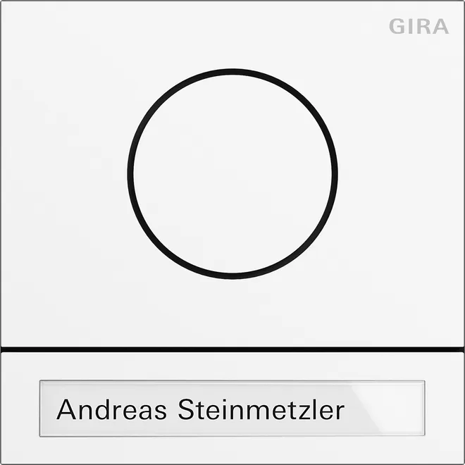 Gira Türstationsmodul System 106 Verkehrsweiß(lack.) 5565902