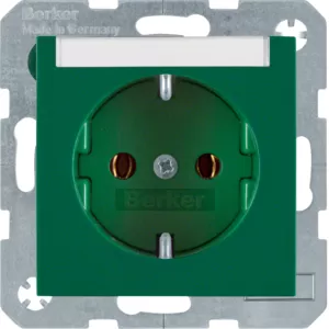 Berker Steckdose SCHUKO m BF S.1 grün glänzend 47508903
