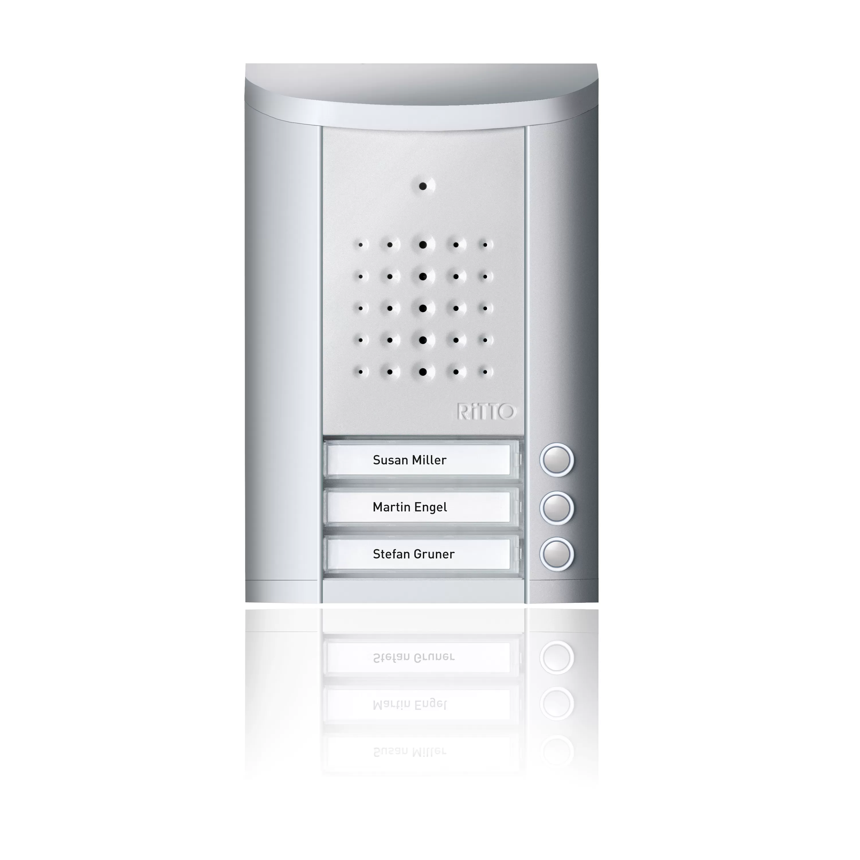Ritto Entravox Türstation Audio, 3 WE, Audio, silber eloxiert 1840320