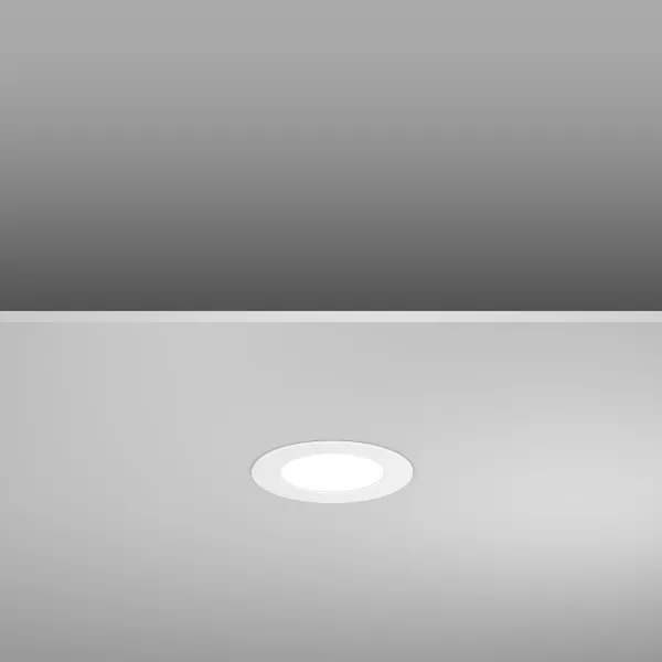 RZB Toledo Flat Round, 5 W, 400 lm, 840, weiß, on/off Einbau-Downlights, D 148 H 2, 110° 901451.002.1