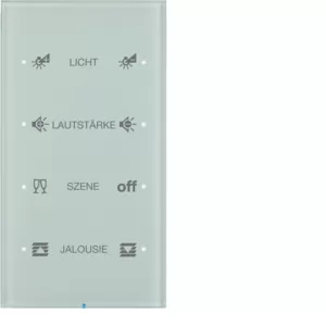 Berker Touch-Sensor 4f Komf R.3 Glas konfig. pw 75144150