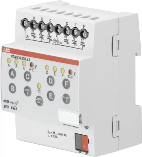 ABB VAA/S6.230.2.1 Ventilantrieb-Aktor, 6fach, 230 V, REG 2CDG110116R0011