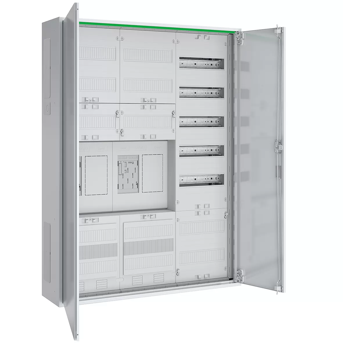 ABN Zählerschrank eHZ 2Z 2R 1V 1APZ HLAK IP44 SKII 5-polig BxHxT: 800x1100x210mm ABNRS307E0012