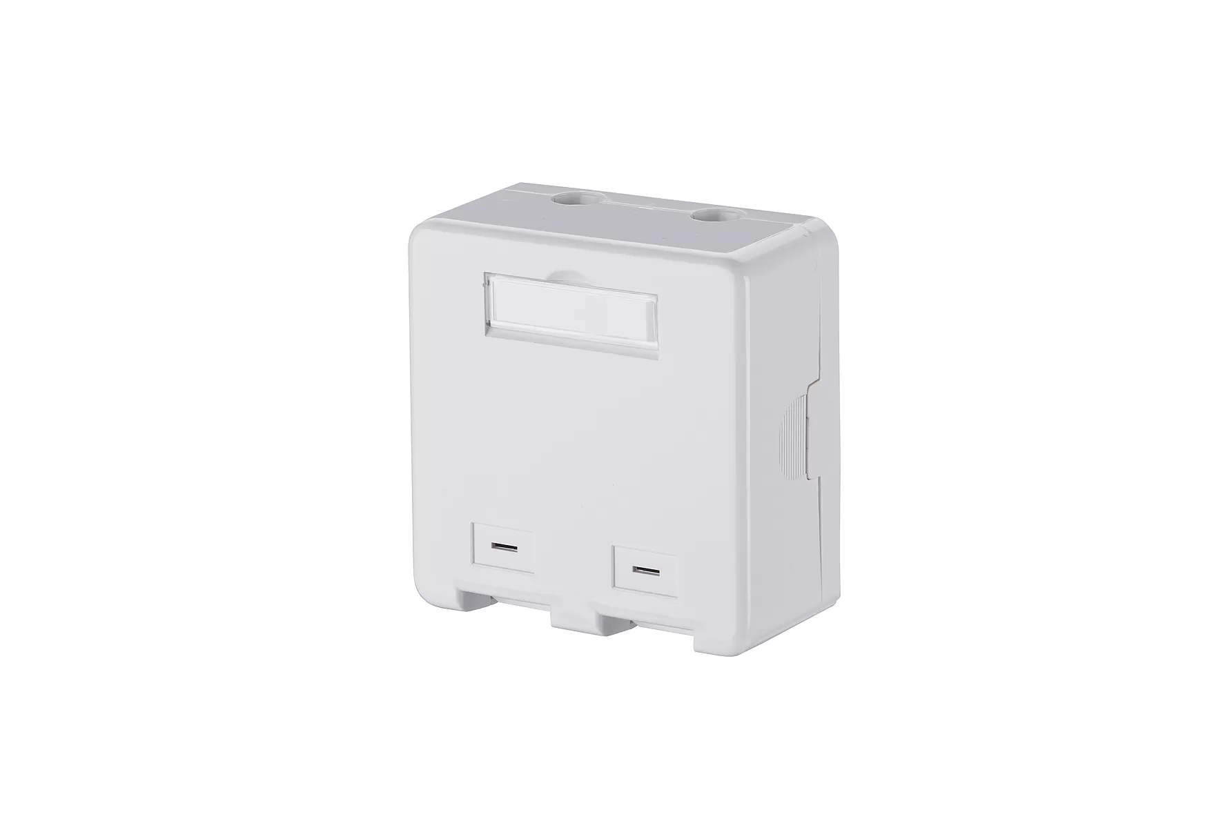 Metz Connect Keystone Anschlussdose AP 2 Port unbestückt reinweiß 1309150002KE