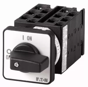 Eaton Wende-Stern-Dreieck-Schalter, T0, 20 A, Einbau, 6 Baueinheit(en), Kontakte: 12, 60 °, rastend, mit 0-Stellung, D-Y-0-Y-D, SOND 28, Abwicklungs Nr. 158 034096