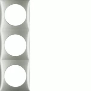 Berker Rahmen 3f Integro Flow edelstahl lack 918192524