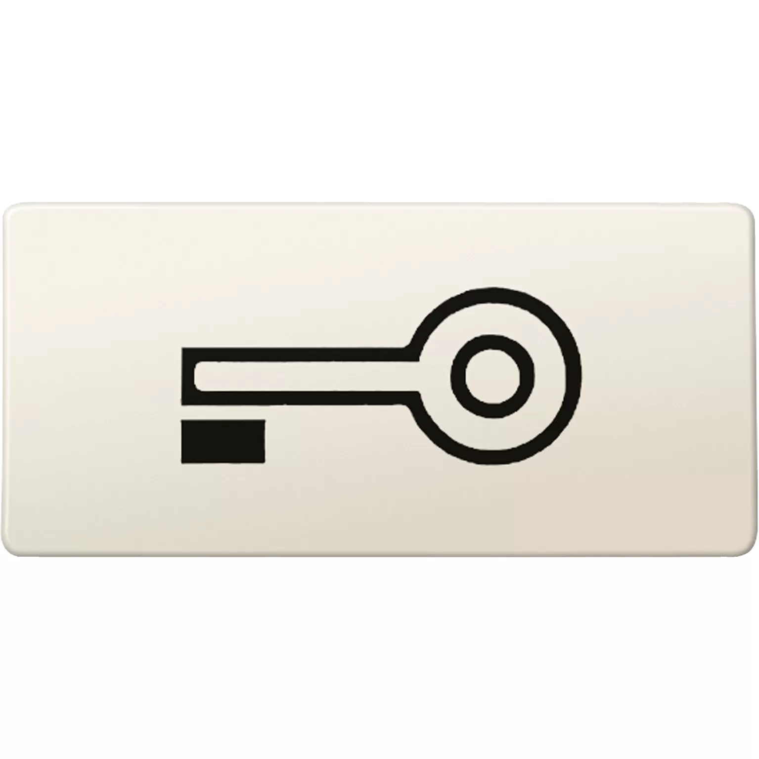 Merten Symbole, rechteckig, Schlüssel, weiß 395700