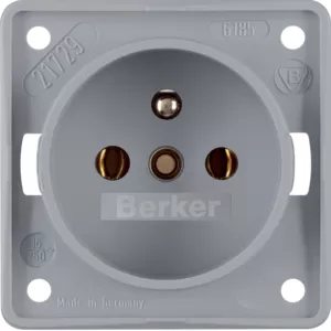 Berker Steckdose mit SK-Stift ITG Eins grau ma 961852506