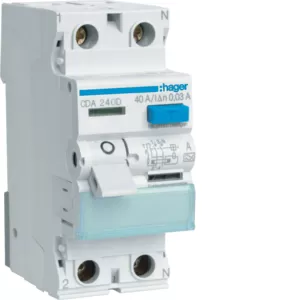 Hager FI-Schalter 2P 6kA 40A 30mA Typ A CDA240D