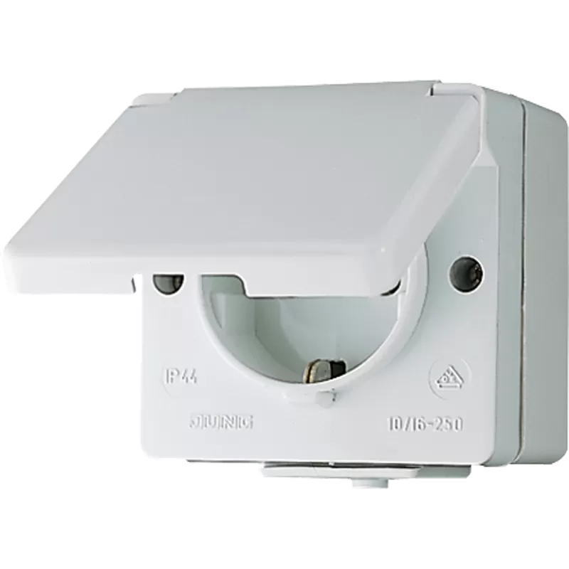Jung SCHUKO® Steckdose, 16 A 250 V ~, IP 44, WG 600 620W