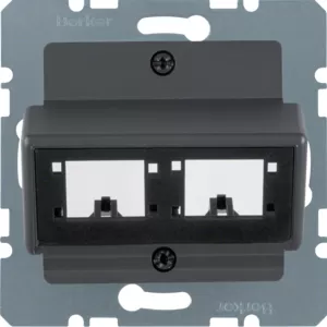 Berker Zentralplatte f 1o2 Einz.mod Re+DeMa ant 14721606