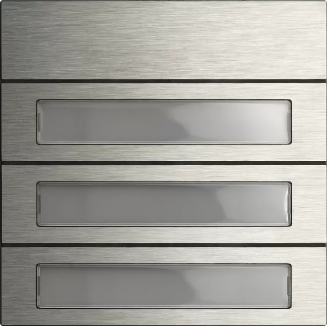 Gira Ruftastenmodul 3f System 106 Edelstahl V4A 5533914