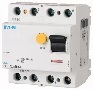 Eaton FI-Schalter, 63A, 4p, 30mA, Typ A 236780
