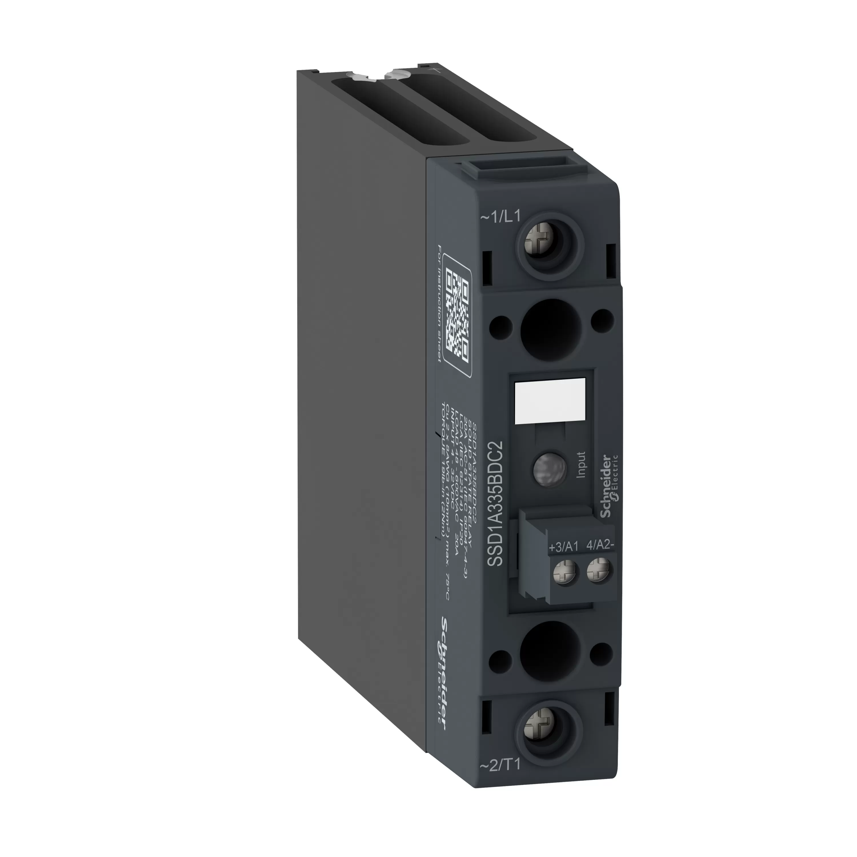 Schneider Electric Halbleiterrelais, Hutschiene, E:4-32VDC, A:48-600VAC, 20A, 1ph, momentanschaltend, SK SSD1A320BDRC2