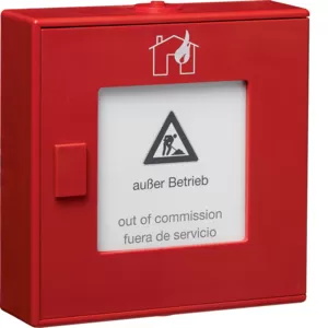 Hager BEKA Funk-Druckknopfmelder, rot RFM202D
