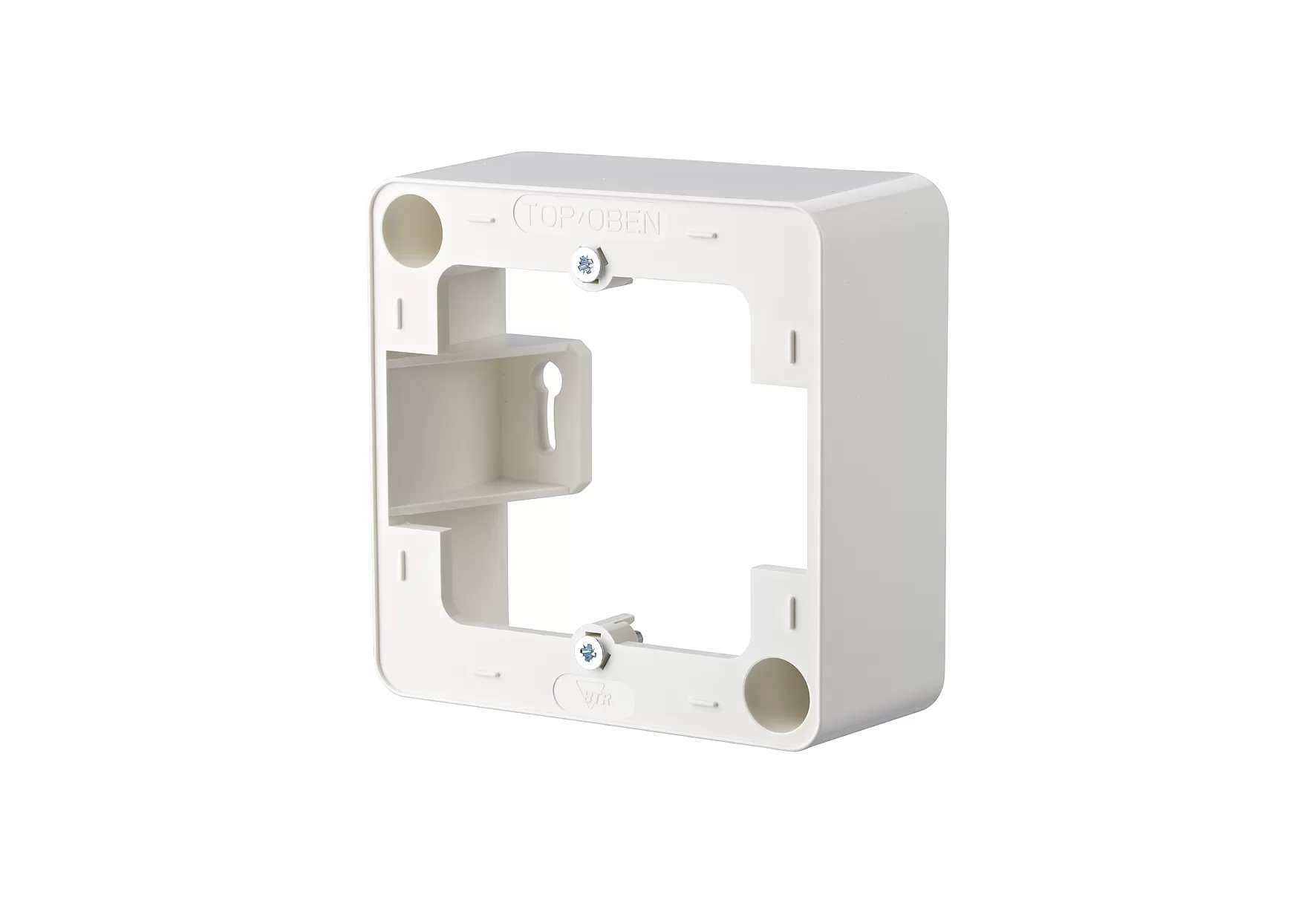 Metz Connect Aufputzrahmen 85 x 85 mm - 1fach, reinweiß 130829-02-I
