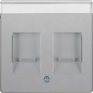 Berker Zentralstück m Staubs u BF Q.x alu samt 11816084